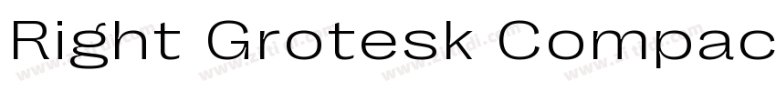 Right Grotesk Compac字体转换